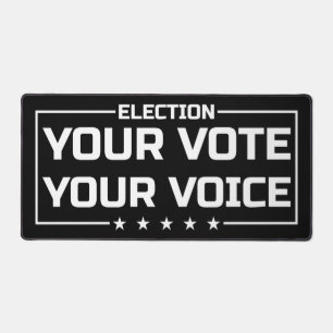 Votre vote Votre police blanche de voix