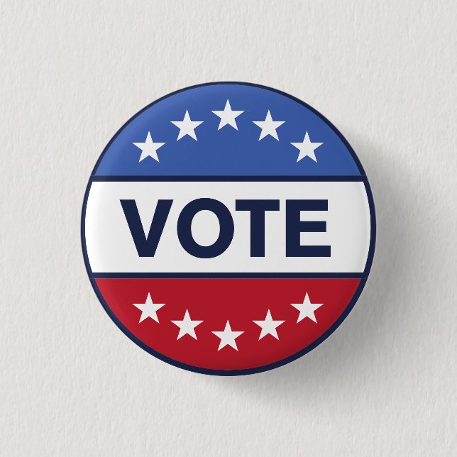 Votum American Flag Button für Patriotische Wahlen (Vorderseite)