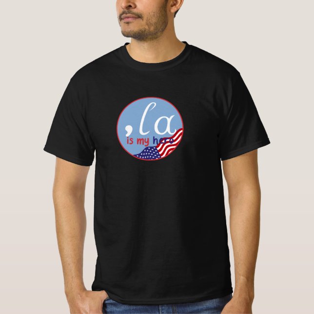 Votum bleu harris ist mein Held T-Shirt (Vorderseite)