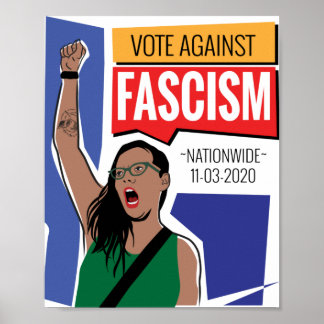 Votum gegen das Faschismus-Poster Poster
