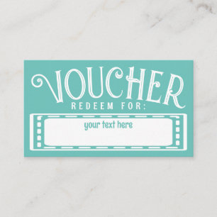 Voucher Ticket Template Customizable Card Add Text