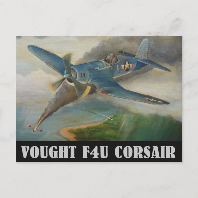 Vought F4U Corsair Postcard Postkarte (Vorderseite)