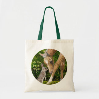 Voulez être mon ami ? Sac fourre-tout à lapin et à