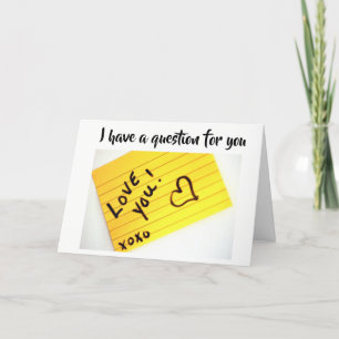 **VOULEZ-VOUS ME MARIER** CARTE DE PROPOSITION