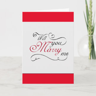 **VOULEZ-VOUS ME MARIER** CARTE DE PROPOSITION