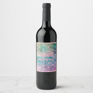 voulez-vous m'épouser étiquettes bouteille de vin