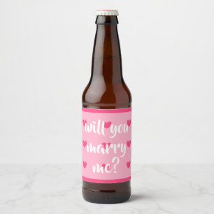 voulez-vous m'épouser étiquettes de bière par dalD