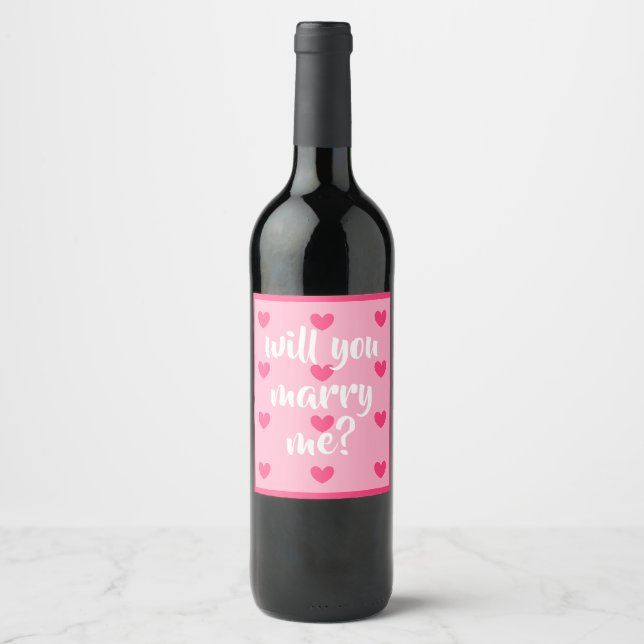 voulez-vous m'épouser étiquettes de vin par dalDes (Devant)