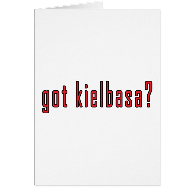 vous avez de la kielbasa ? (Devant)