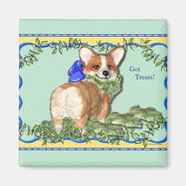 "Vous avez des cures ?" Corgi Magnet (Devant)