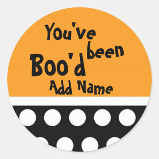Vous avez été Boo'd Treat Bag Sticker