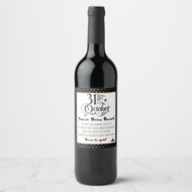 Vous avez été Boozed Wine Étiquette (Devant)