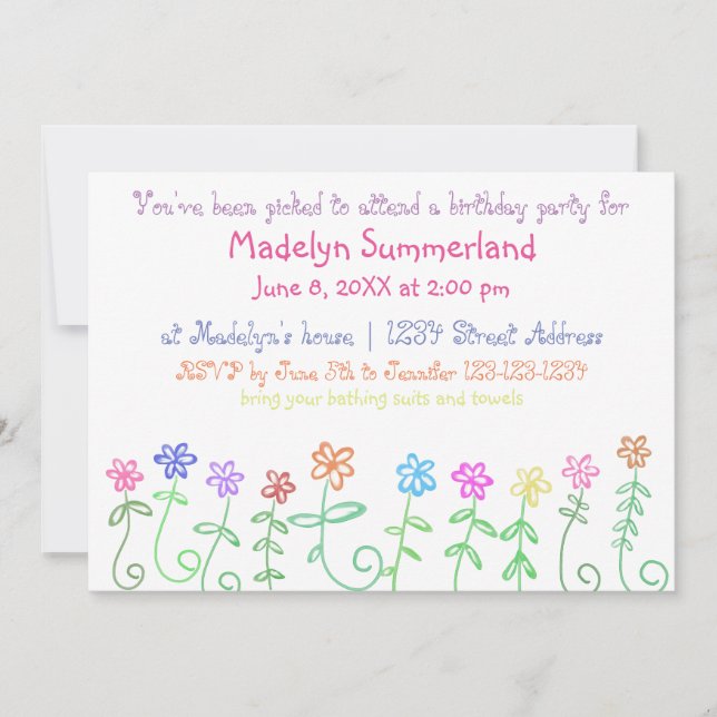 Vous avez été sélectionné - Invitation Anniversair (Devant)