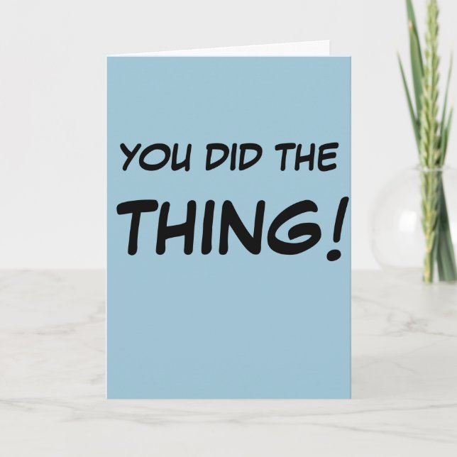 "Vous Avez Fait Le Choix !" Carte de vœux (Devant)