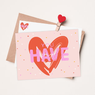Vous Avez Ma Carte Postale Love Valentines Day