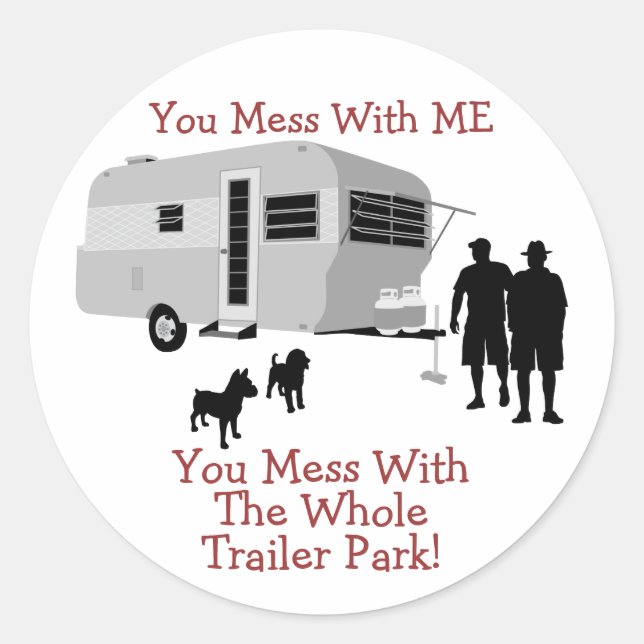 ... Vous Avez Mess Avec Les stickers de Trailer Pa (Devant)