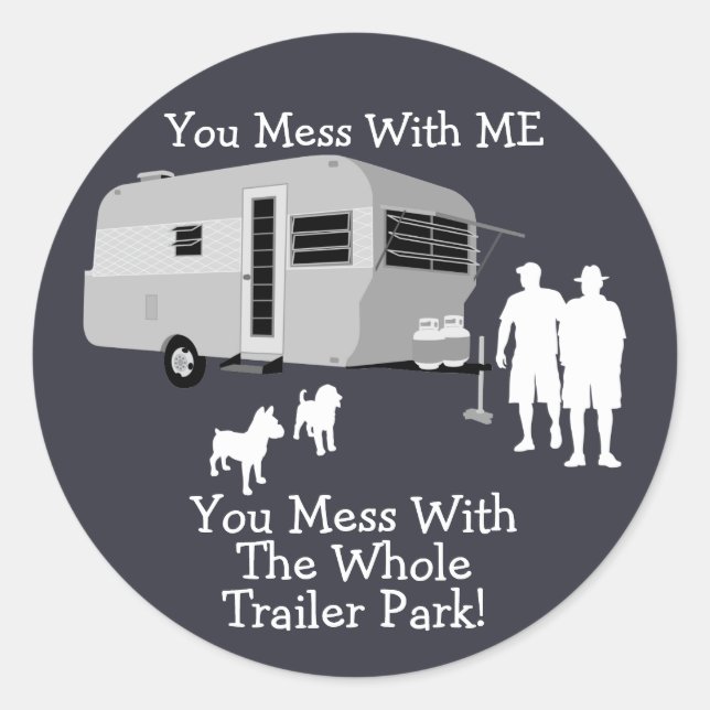 ... Vous Avez Mess Avec Les stickers de Trailer Pa (Devant)