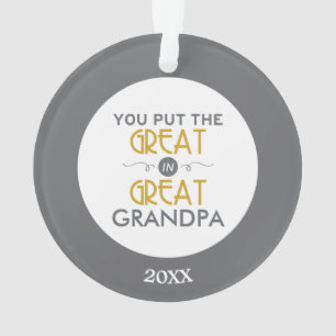 Vous avez mis le grand dans le grand grand-papa