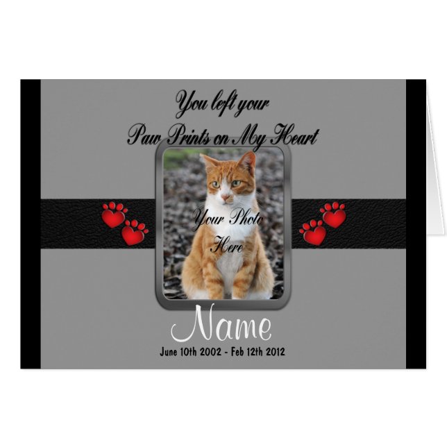 Vous avez quitté vos Empreintes de pattes - Gray (Devant horizontal)