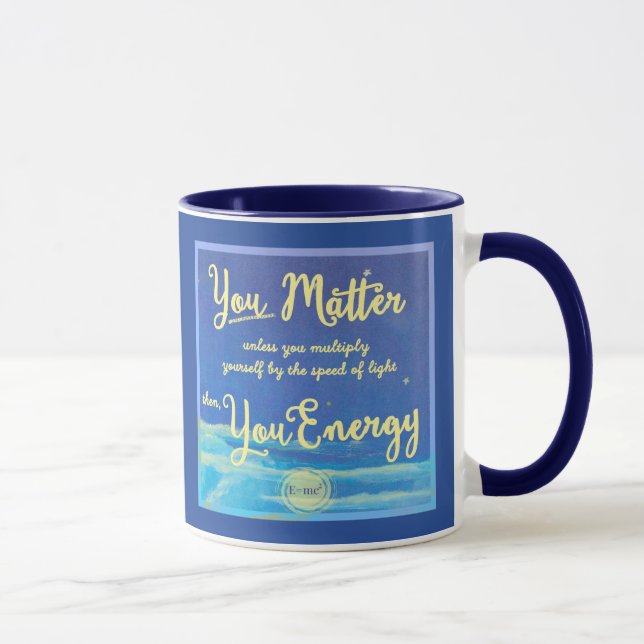 Vous d'Einstein importez à moins que… tasse bleue (Droite)