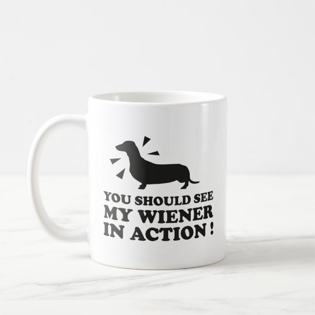 Vous Devriez Mon Écran En Action Café Mug (Gauche)