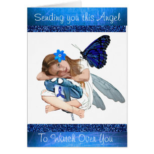 Vous envoyant cet ange, carte de soutien de ME/CFS