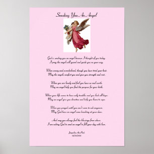 Vous envoyant une affiche d'ange
