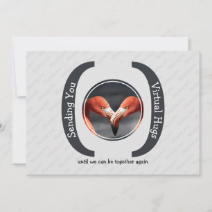 VOUS ENVOYER VIRTUAL HUGS Photo GRAY Carte de voeu