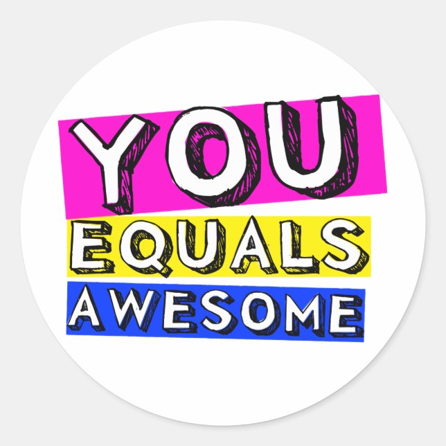 Vous Équivaut Sticker Magnifique (Devant)