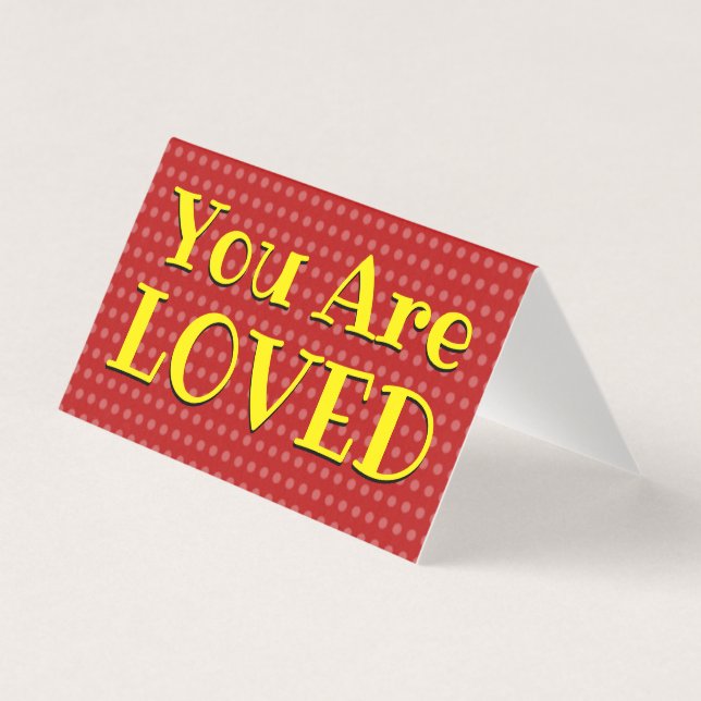 Vous êtes aimé Platonic Valentine Carte pour notes (Front)