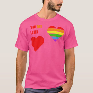 Vous Êtes Aimé Tshirt LGBT Pride LGBTQ Supporter P