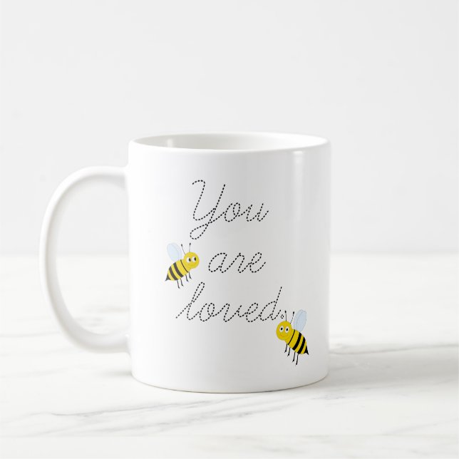 Vous Êtes Amoureux Miel Abeilles Coffee Mug (Gauche)