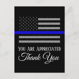 VOUS ÊTES APPRÉCIÉS MERCI CARTE POSTALE DE POLICE