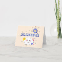 Vous Êtes Assez - Carte De Voeux Cloud Mignonne