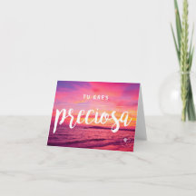 Vous êtes belle enveloppe espagnole du carte pour