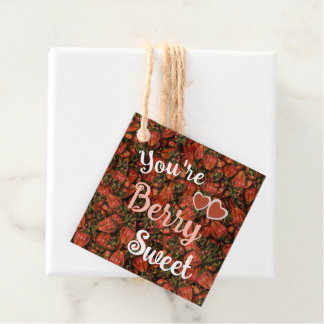 Vous êtes Berry Sweet - Étiquette Cadeau Fraise