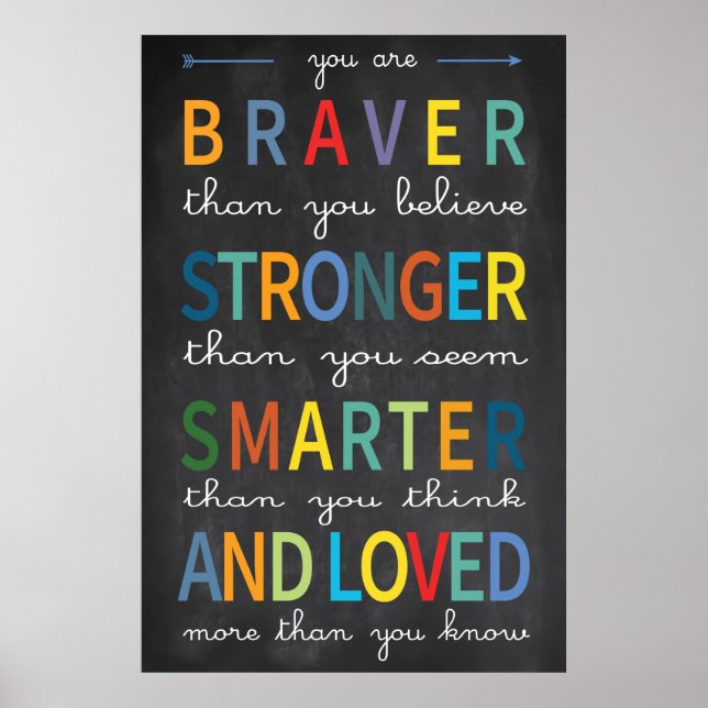 Vous êtes courageux Poster en classe (Devant)