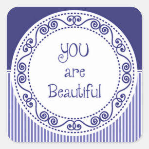 Vous êtes de Beaux Stickers Bleus