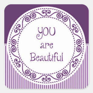 Vous êtes de beaux stickers violets