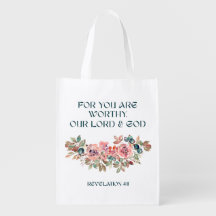 Vous êtes digne — Sac réutilisable en toile avec f