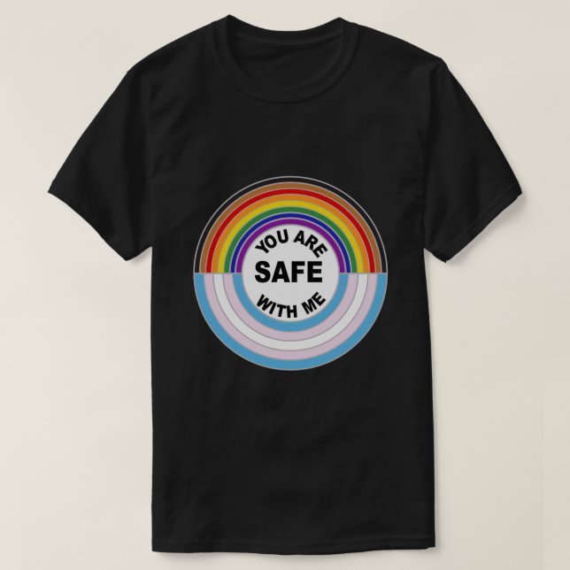 Vous Êtes En Sécurité Avec Moi T-Shirt Classique (Design devant)