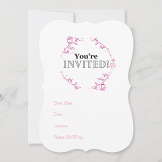 Vous êtes Invité ! Invitation à plat