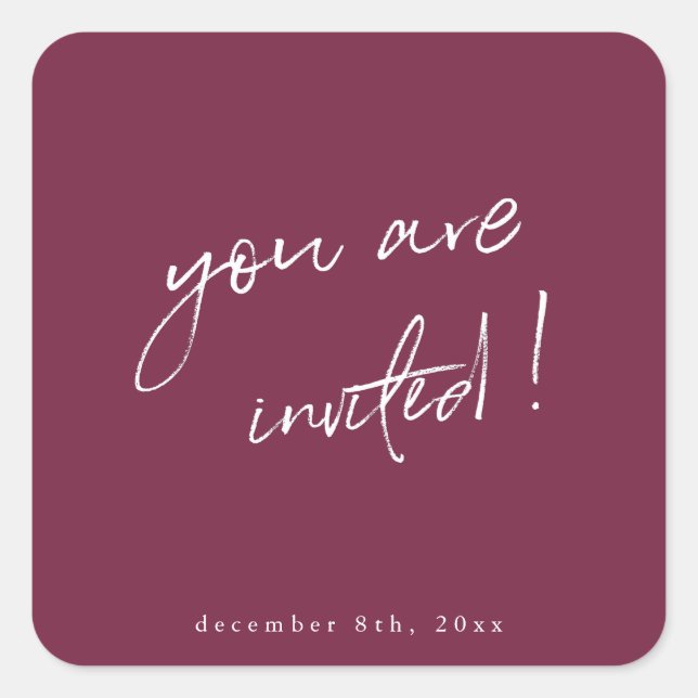 Vous êtes Invité Sticker Holiday (Devant)