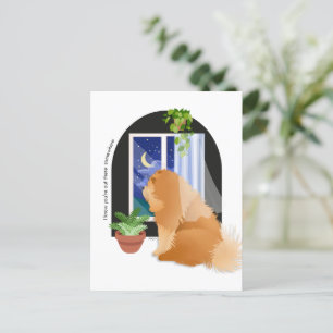 VOUS ÊTES LÀ-BAS QUELQUE PART Carte postale Chow