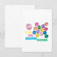 Vous êtes la (Bath) Bombe amusante Merci illustré