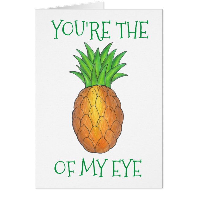 Vous êtes la pomme de mon oeil drôle d'amour anana (Devant)