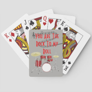 Vous êtes la roche à mes cartes de jeu de batteur