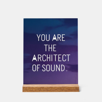 Vous êtes l'architecte du son