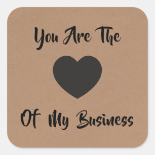 Vous êtes le coeur de mon entreprise étiquette cad