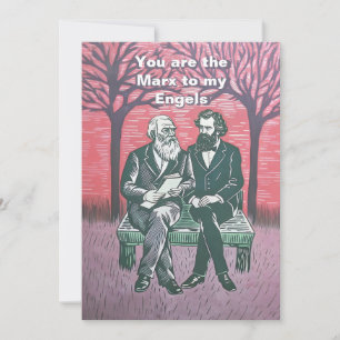 Vous êtes le Marx à mon Engels Carte de la Saint-V